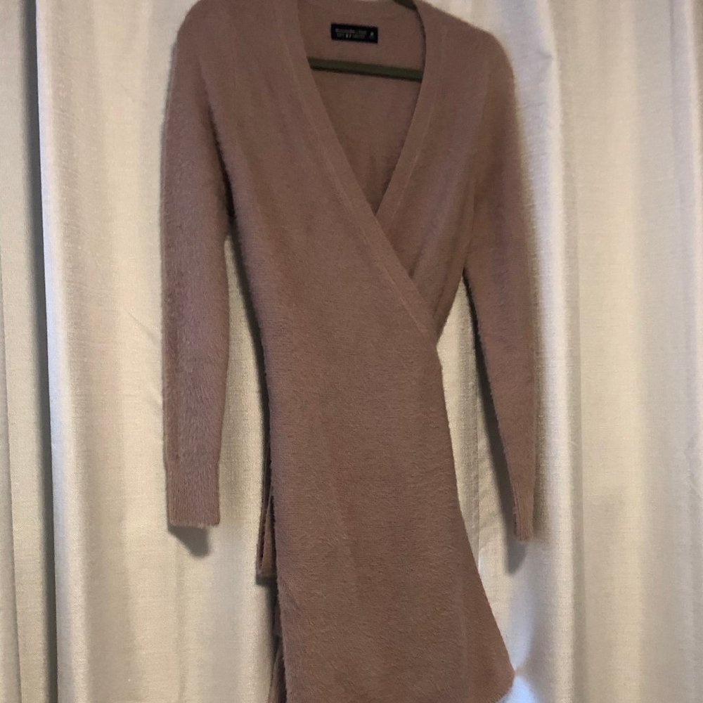 Wrap Sweater Dress